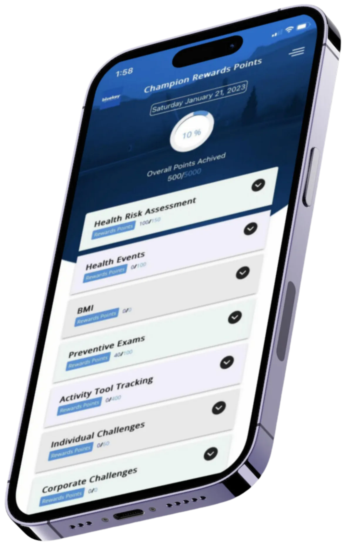 Bluekey® Health App: Your portable solution to health and wellness.
